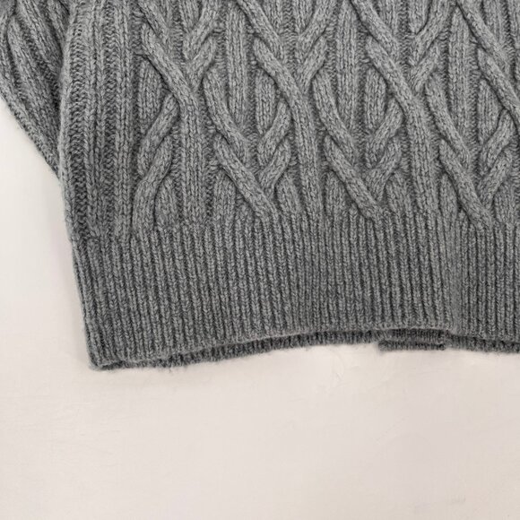 Vince Interlocking Cable Knit Cardigan Size XS Merino Wool Cashmere Sweater - Picture 5 of 14